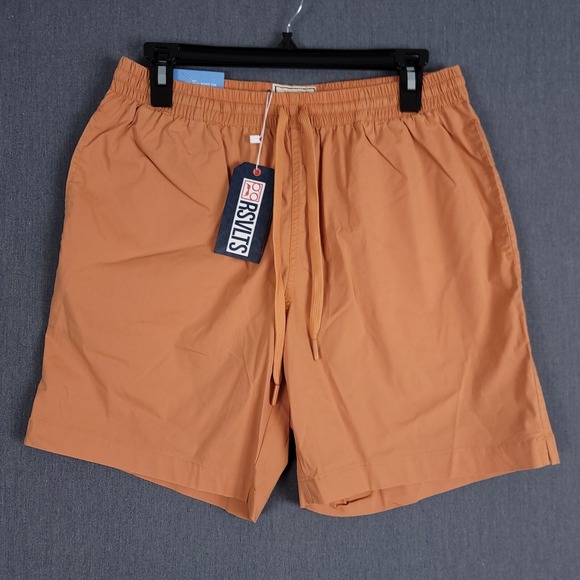 RSVLTS Other - RSVLTS Hybrid Shorts‎ Mens Small Orange Sand Cottonstretch Unlined Swim Trunks